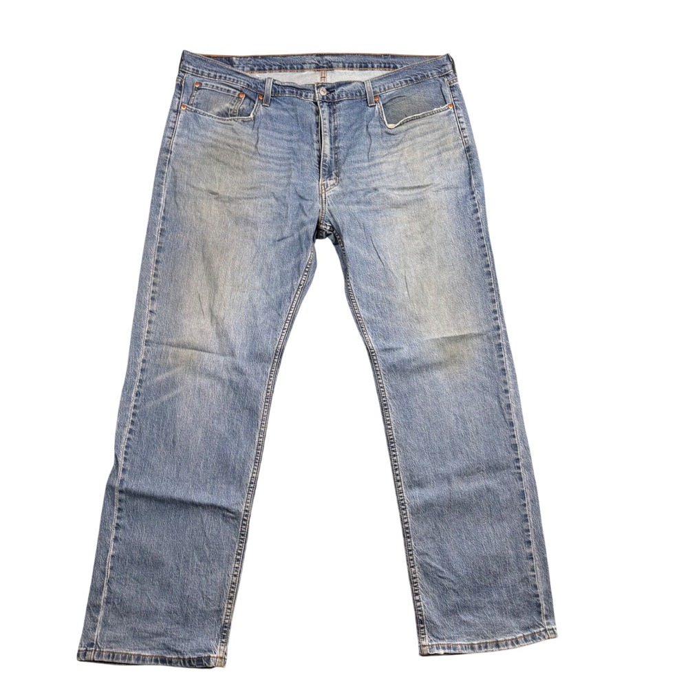 Levis 559 Regular Fit Jeans Mens 40x32 Light Wash Blue Denim Straight Leg 0944